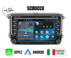 Volkswagen SD-CD-DVD Scirocco (2008/2013) | Autoradio 2 Din Android auto + Carplay / vw Stereo Touch | Navigatore GPS + Bluetooth + Wifi