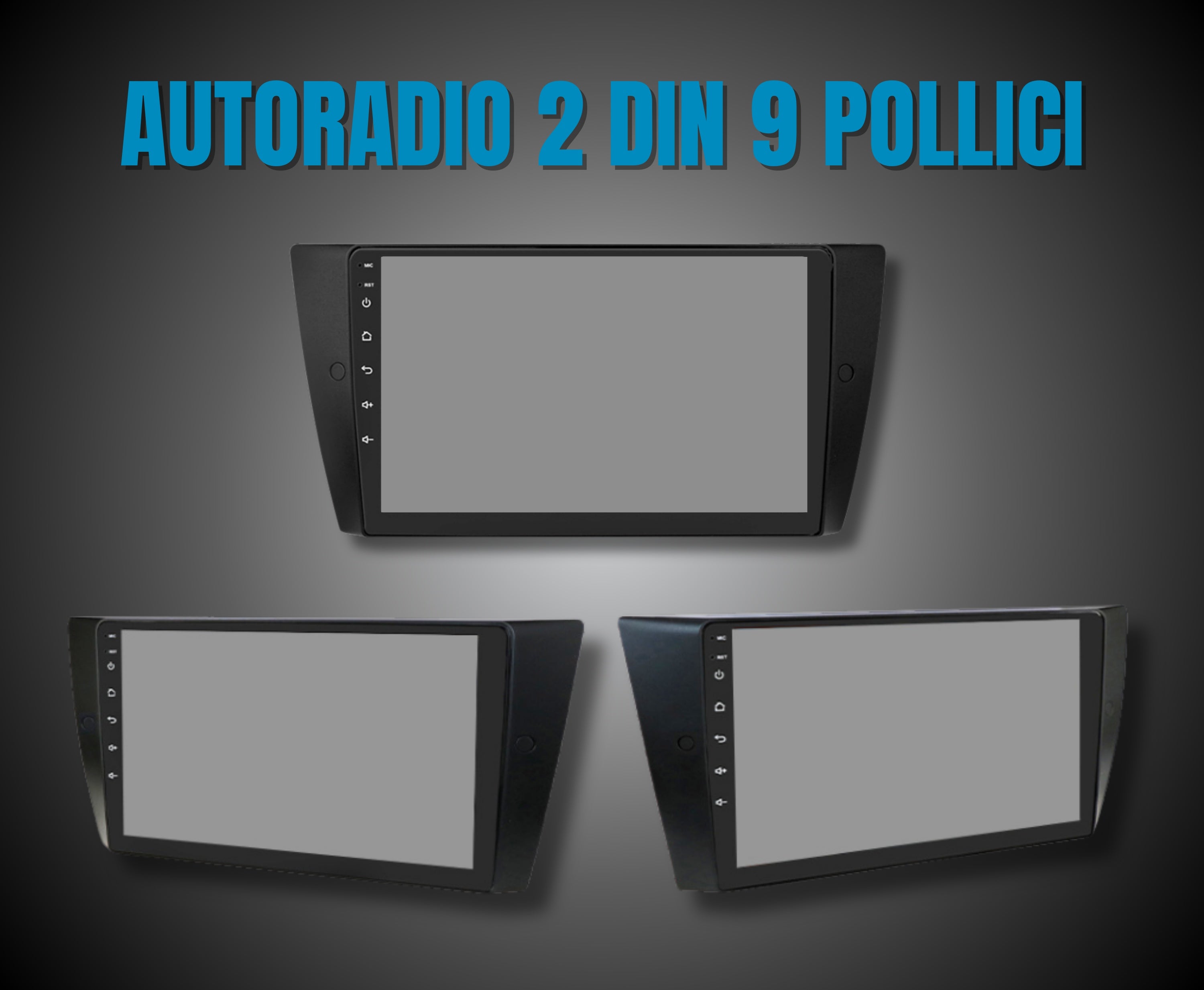 Bmw serie 3 | 9 pollici - Mascherina Inclusa Autoradio 2 Din Android auto + Carplay / Bmw e90 e91 e92 e93 Stereo Touch 2/64gb | Navigatore GPS + Bluetooth + Wifi