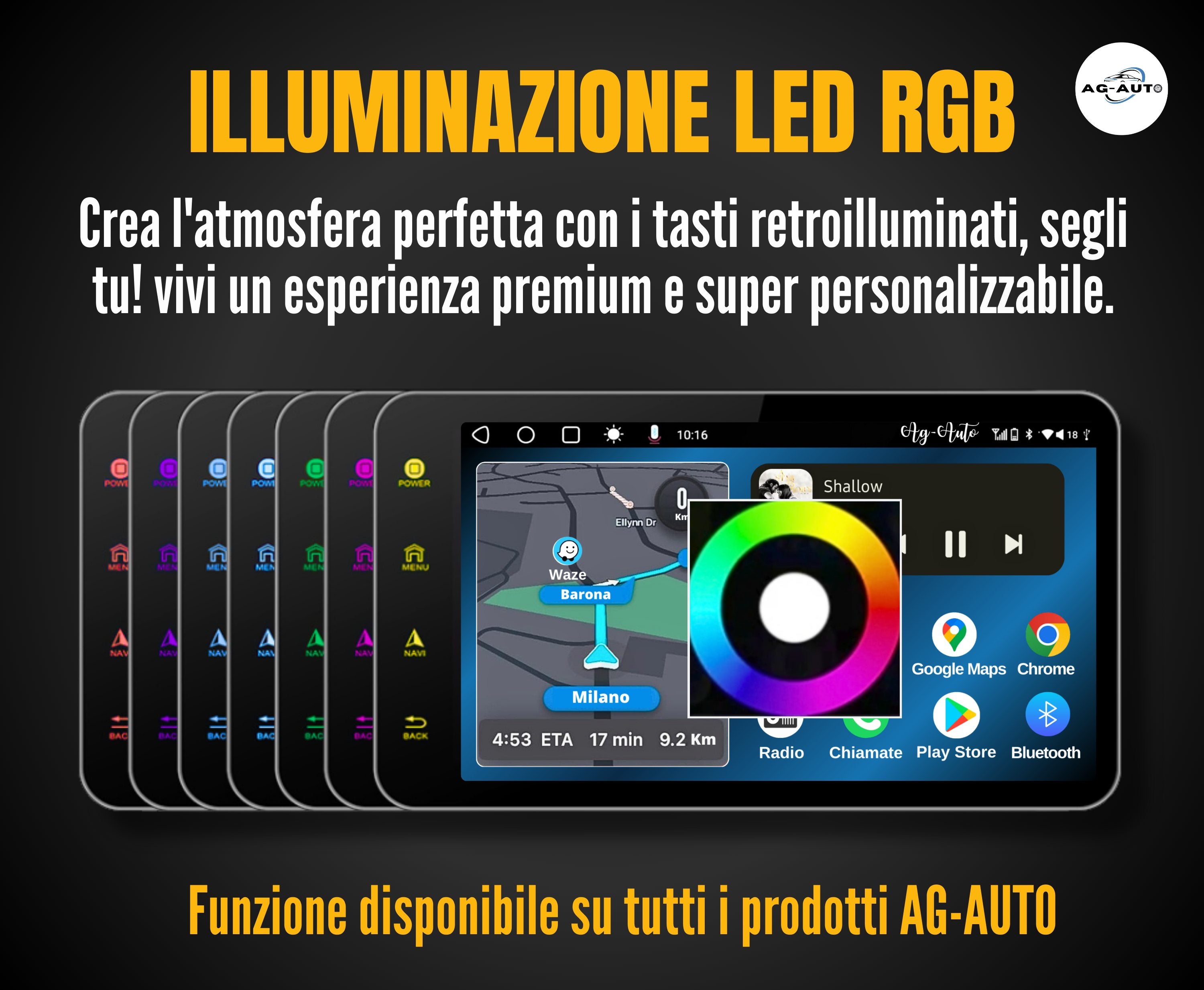 Renault Clio 4 | 9 Pollici - Mascherina inclusa -Autoradio 2 Din Android auto + Carplay / Stereo Touch | Navigatore GPS + Bluetooth + Wifi