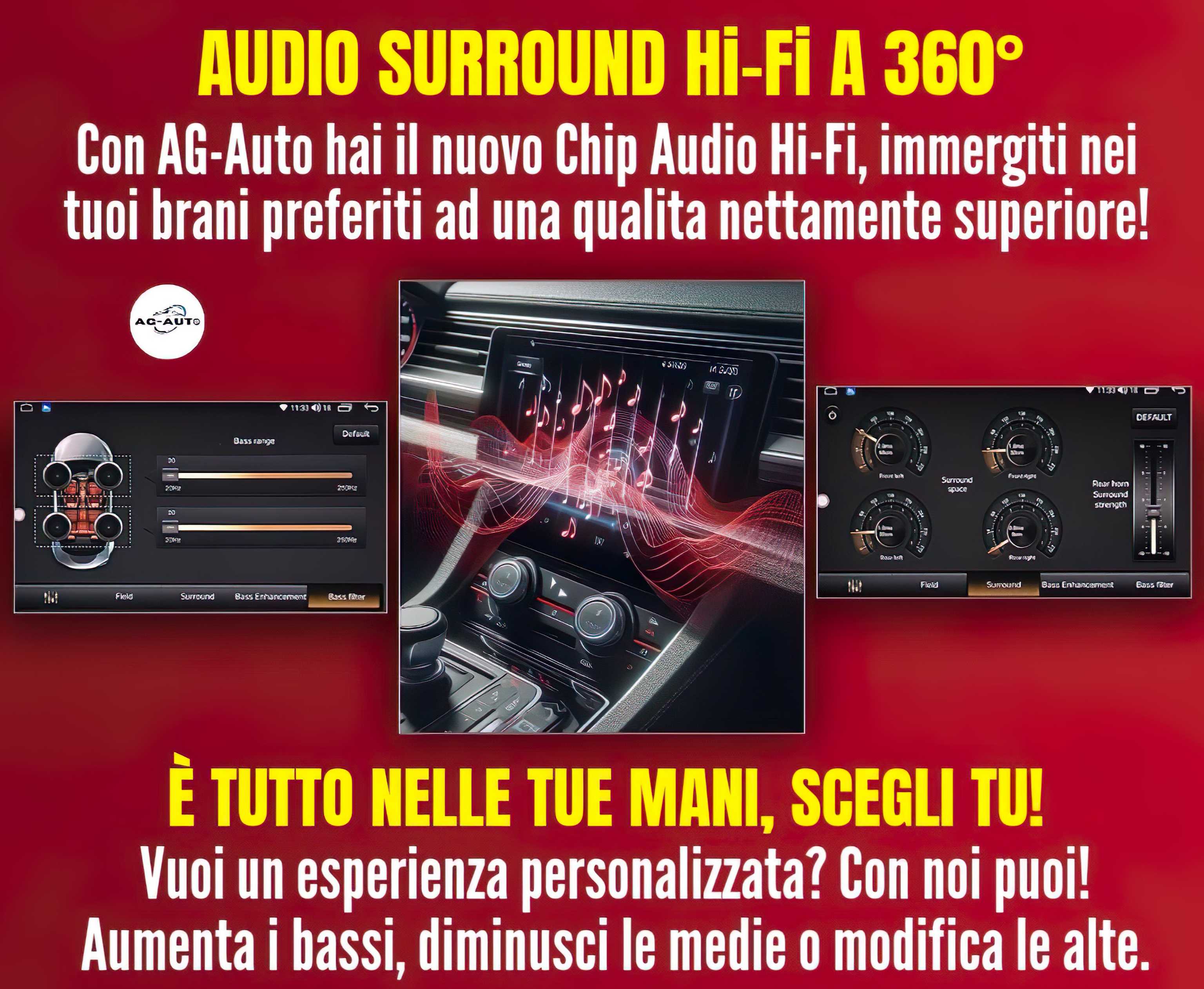 Fiat 500 | Autoradio 2 Din Android auto + Carplay / Stereo Touch 1/32gb - 2/32gb 2/64gb | Navigatore GPS + Bluetooth + Wifi