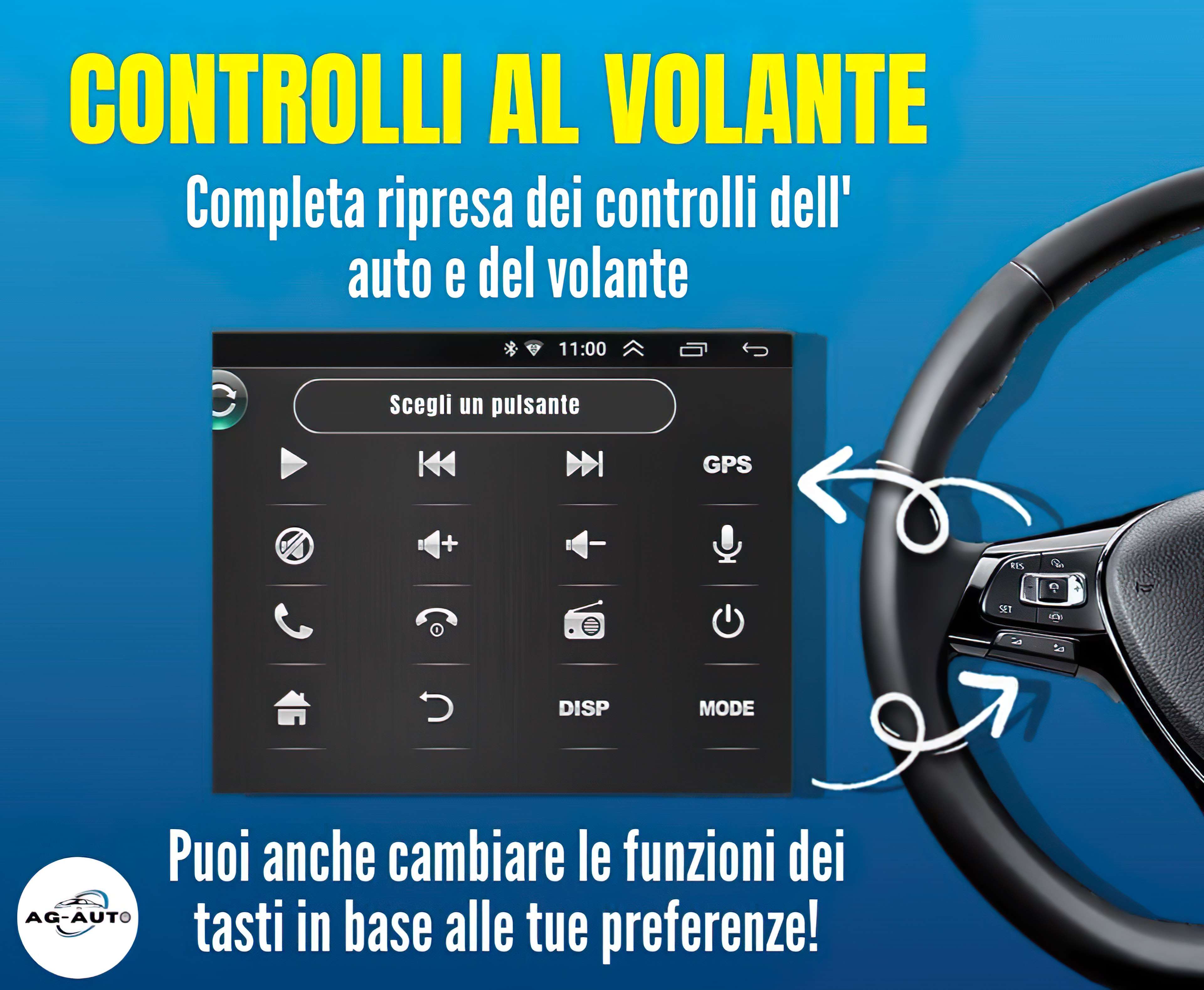 Ford Fiesta 6 e 7 serie 9 pollici + Mascherina Inclusa Autoradio 2 Din Android auto + Carplay / mk6 mk7 Stereo Touch | Navigatore GPS + Bluetooth + Wifi