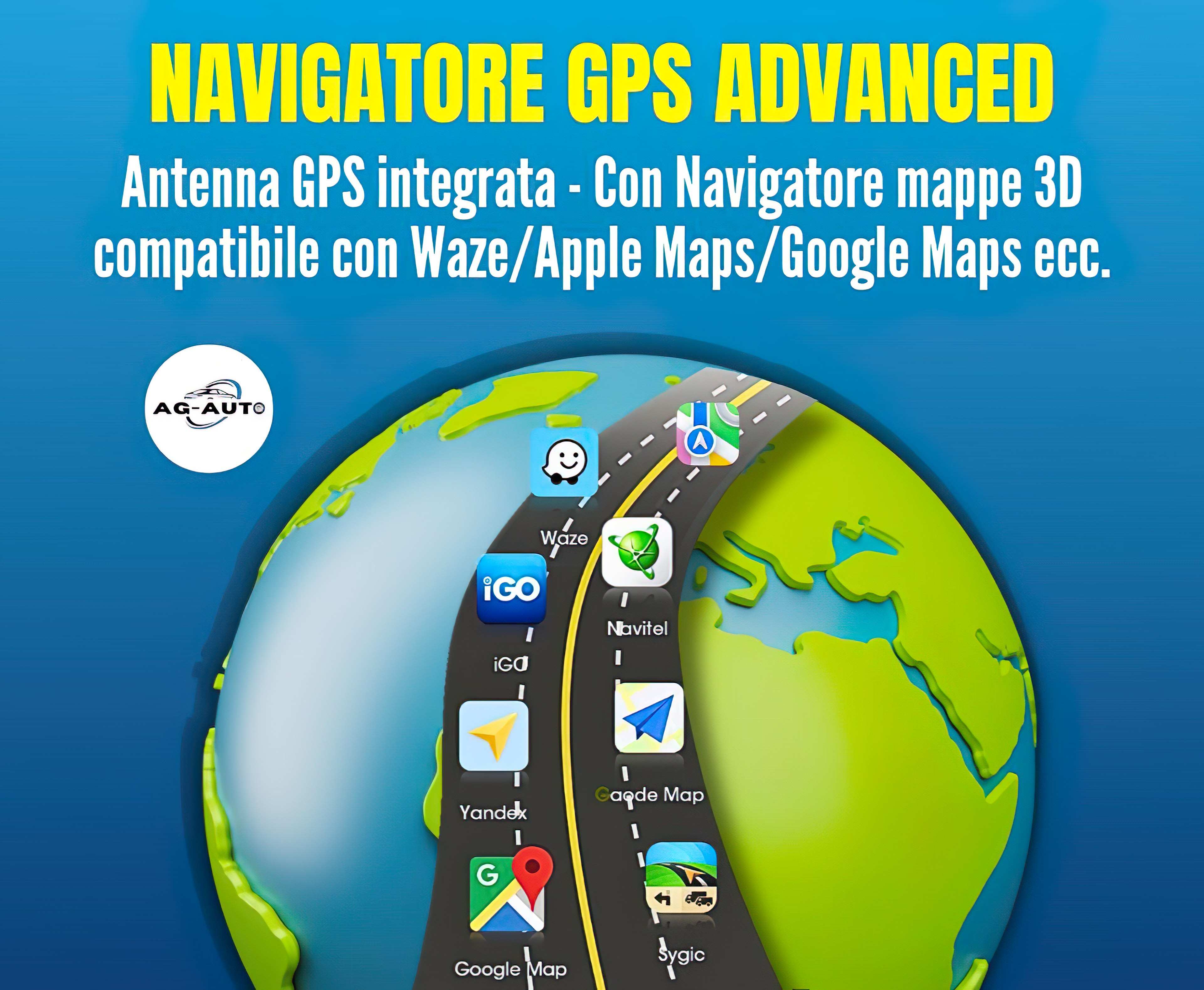 Ford Fiesta 6 e 7 serie 9 pollici + Mascherina Inclusa Autoradio 2 Din Android auto + Carplay / mk6 mk7 Stereo Touch | Navigatore GPS + Bluetooth + Wifi