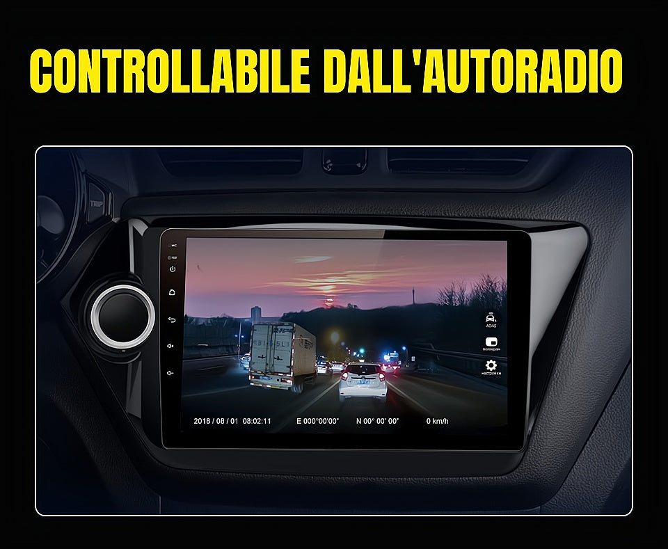 Dash Cam Pro AI | ADAS Professionale Car DVR ADAS Dashcam DVR Video Full HD 1080P con Visione nottura Night vision USB TF SD Card / registratore incidenti automatico per autoradio