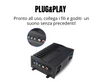 Amplificatore audio DSP Sound| Amplificatore di Potenza  4*47W audio treble Bass | Processore dsp Suono Potente e Cristallino in auto