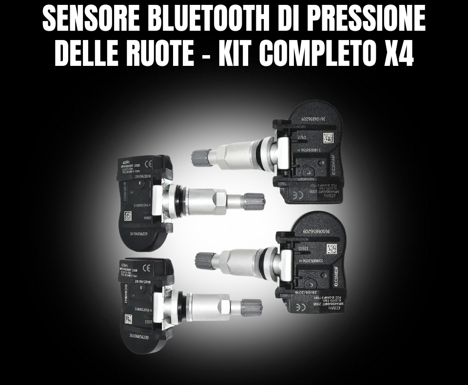 Ag-Auto Sistema Professionale  monitoraggio della pressione dei pneumatici Pro PMS System / per auto, camper, furgoni  ecc..|  USB Android | Visualizzazione TPMS con allarme di temperatura + quattro sensori interni