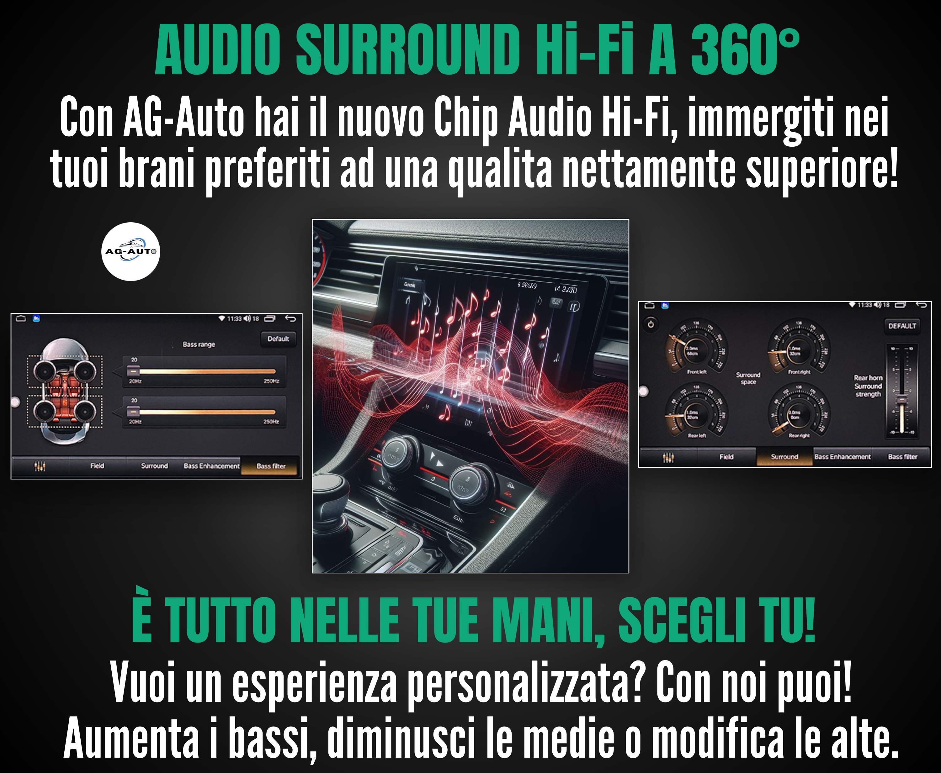 Land Rover Freelander (2006-2012) | 9 Pollici - Mascherina inclusa - Autoradio 2 Din Android auto + Carplay / Stereo Touch 2/64gb | Navigatore GPS + Bluetooth + Wifi