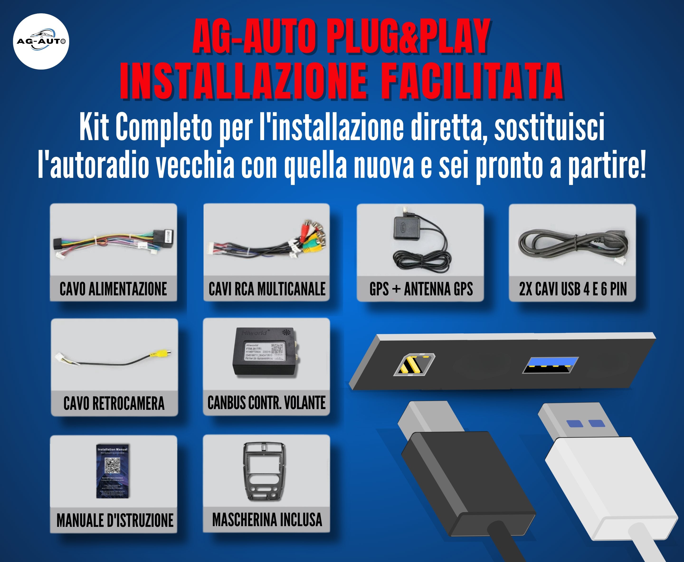 Suzuki Jimny 3 | 9 Pollici - Mascherina inclusa - Autoradio 2 Din Android auto + Carplay / Stereo Touch |Navigatore GPS + Bluetooth + Wifi