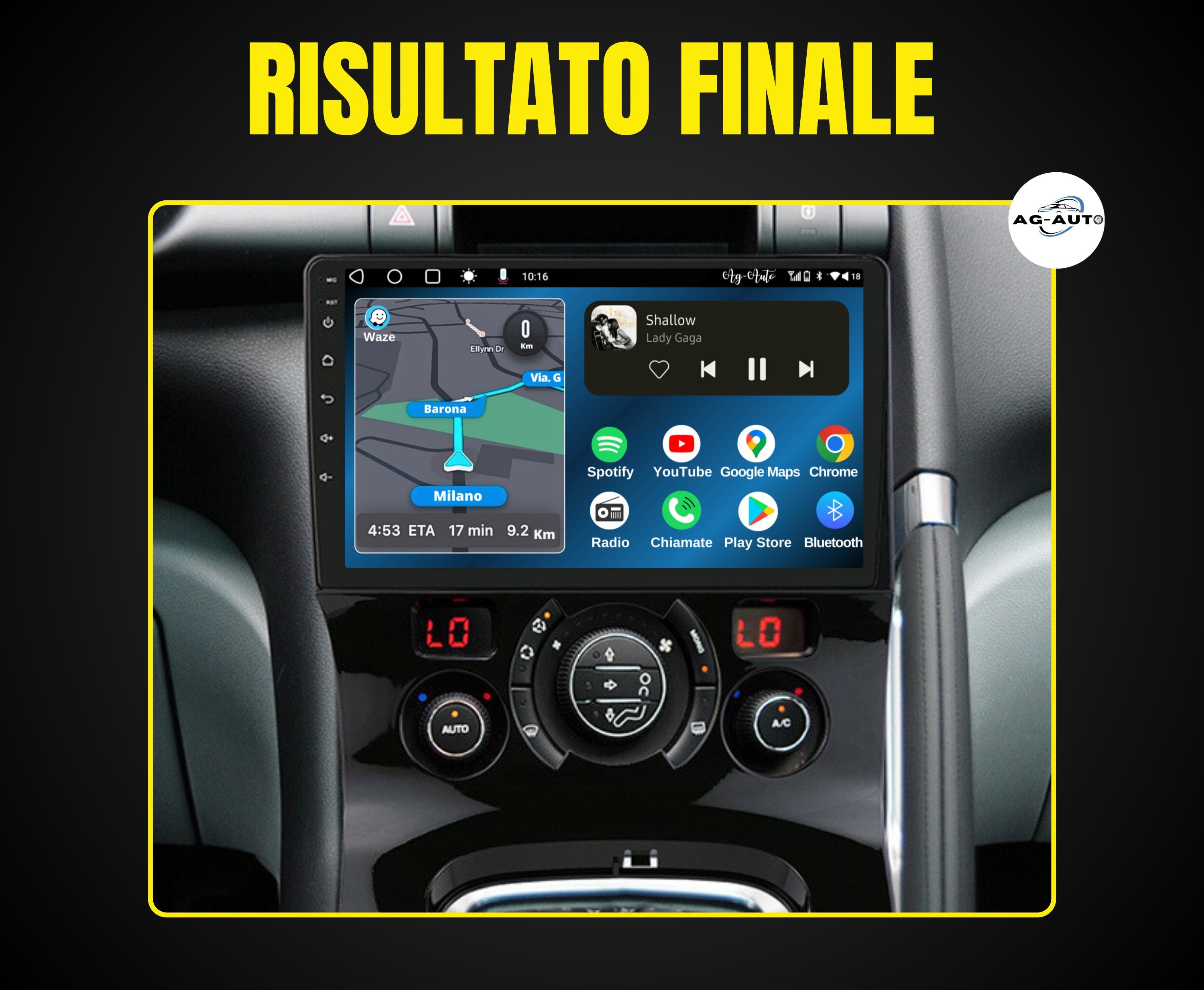 Peugeot 3008 1 serie | 9 pollici - Mascherina inclusa Autoradio 2 Din Android auto + Carplay / Stereo Touch 2/64gb | Navigatore GPS + Bluetooth + Wifi