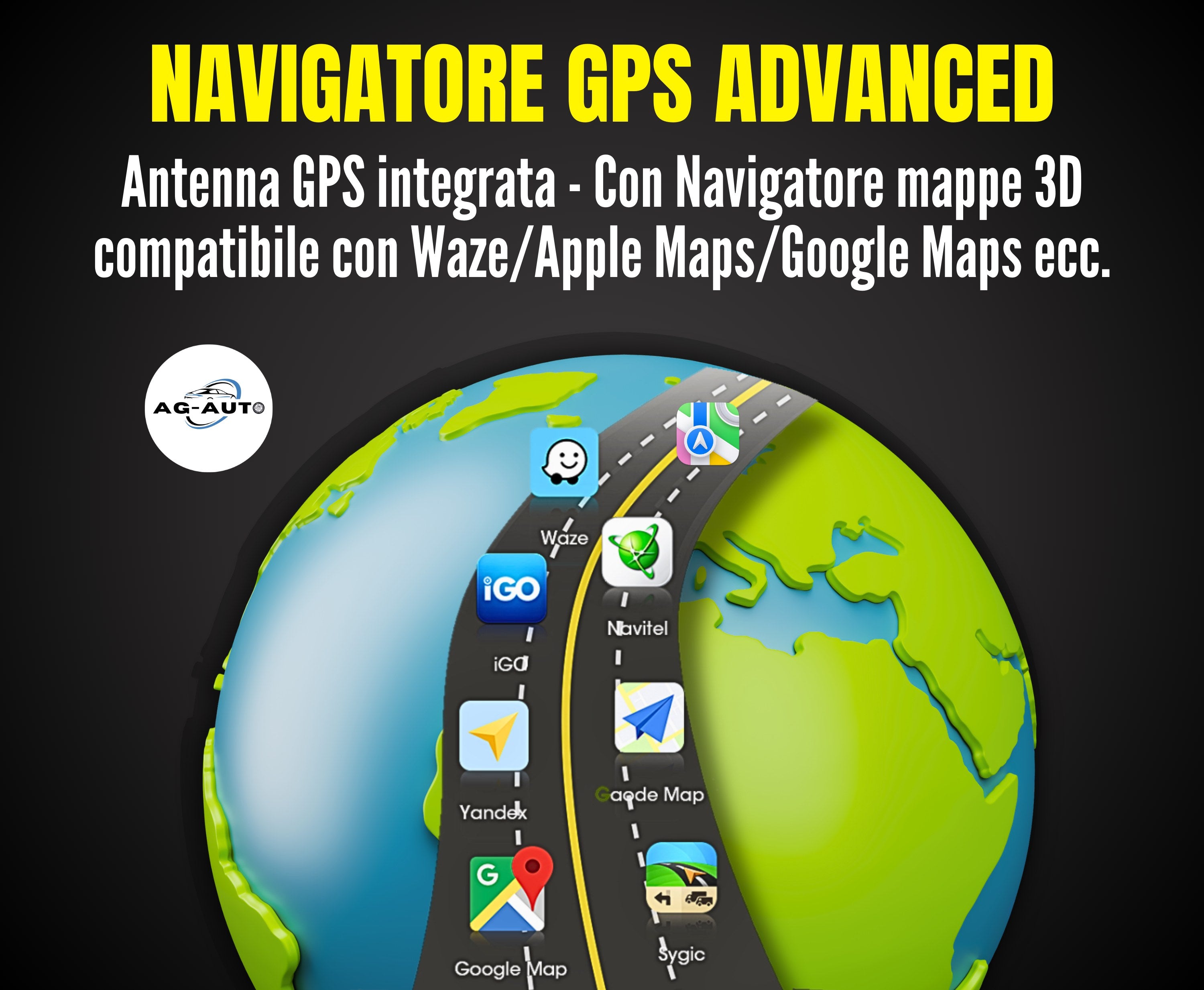 Peugeot 207 & 207cc | 9 pollici - Mascherina inclusa Autoradio 2 Din Android auto + Carplay / Stereo Touch 2/64gb - 4/64gb | Navigatore GPS + Bluetooth + Wifi