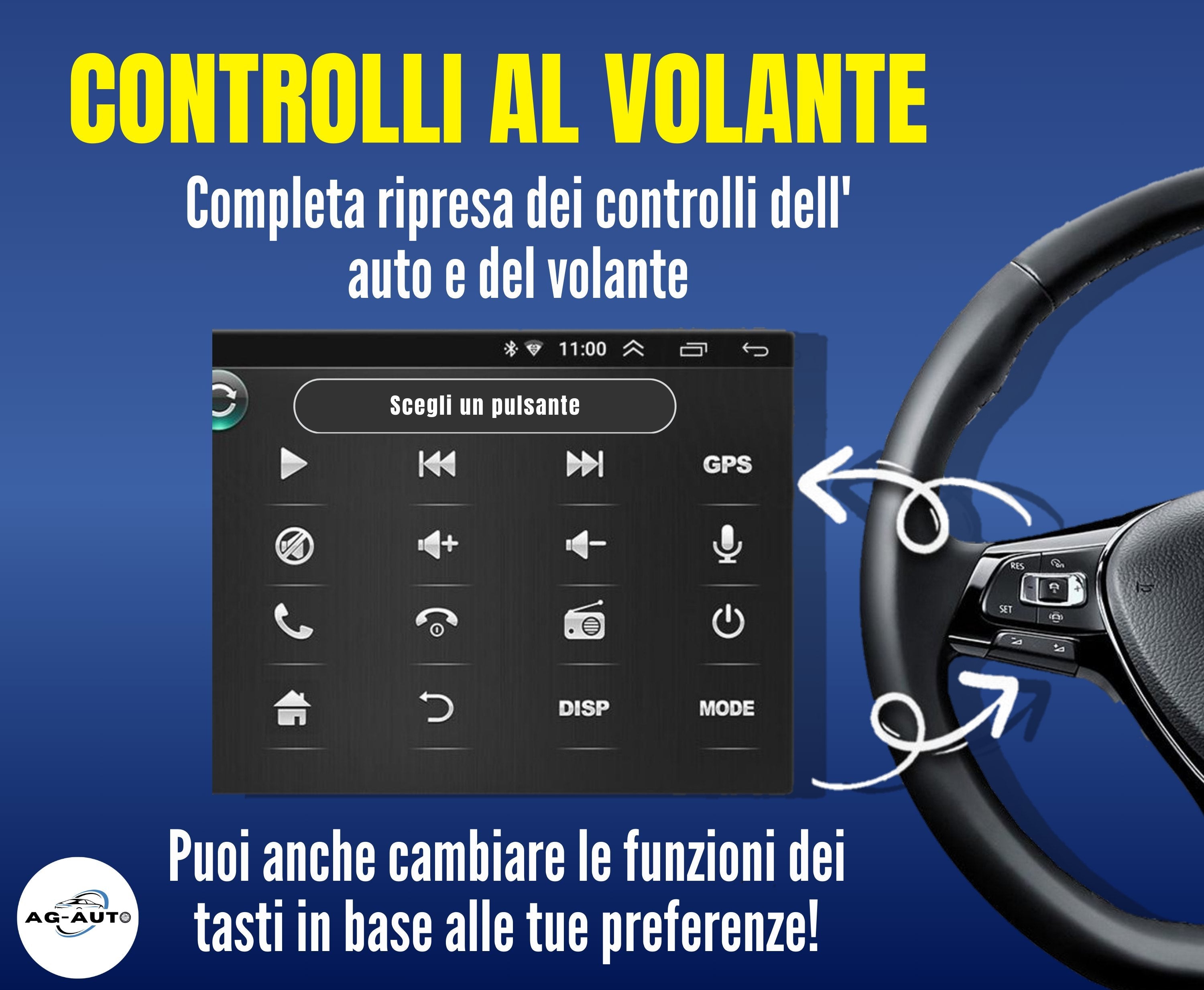 Volkswagen SD-CD-DVD Amarok | Autoradio 2 Din Android auto + Carplay / vw Stereo Touch | Navigatore GPS + Bluetooth + Wifi