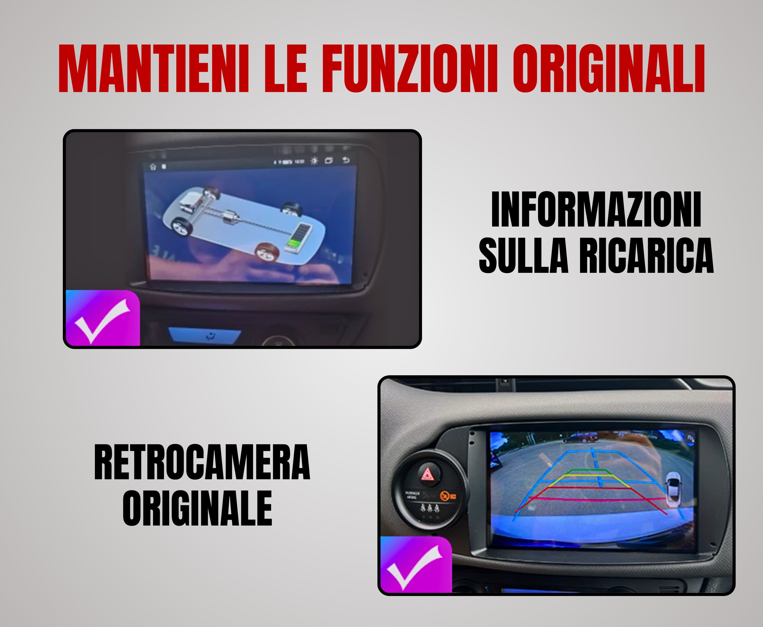 Toyota Yaris | 9 Pollici - Mascherina inclusa - Autoradio 2 Din Android auto + Carplay / Stereo Touch 2/32gb | Navigatore GPS + Bluetooth + Wifi