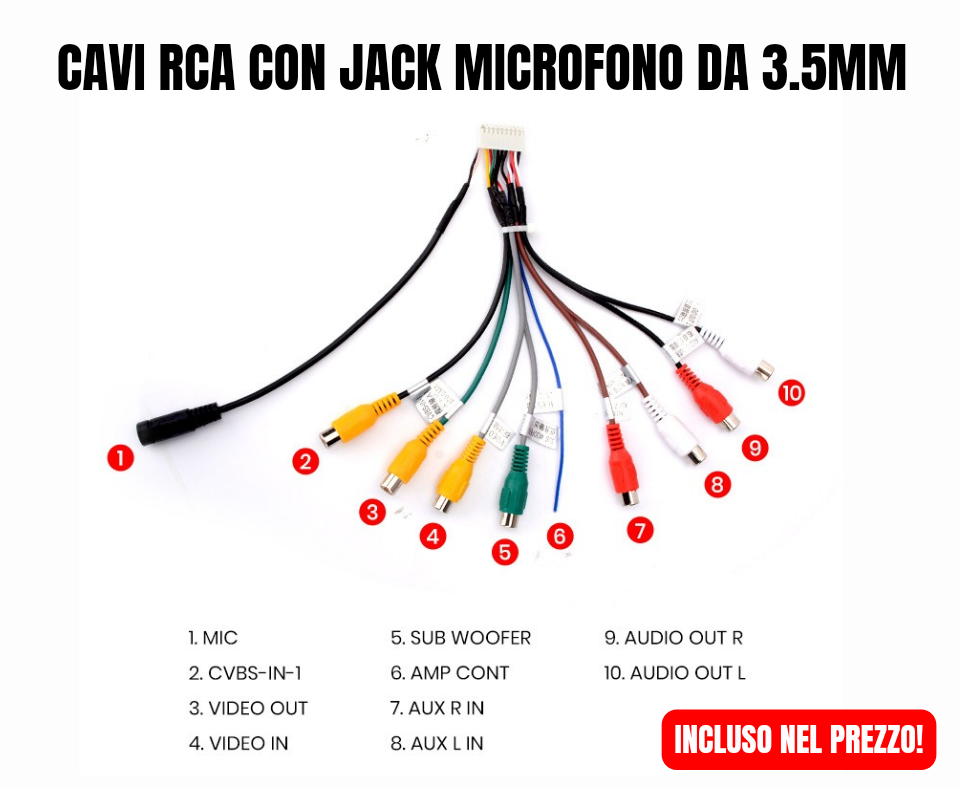 Jack Pioneer Microfono Esterno 3.5mm Per Autoradio - Universale, Con Base Adesiva, Per Vivavoce E Bluetooth Microfono Per Auto Bluetooth - Foto 11