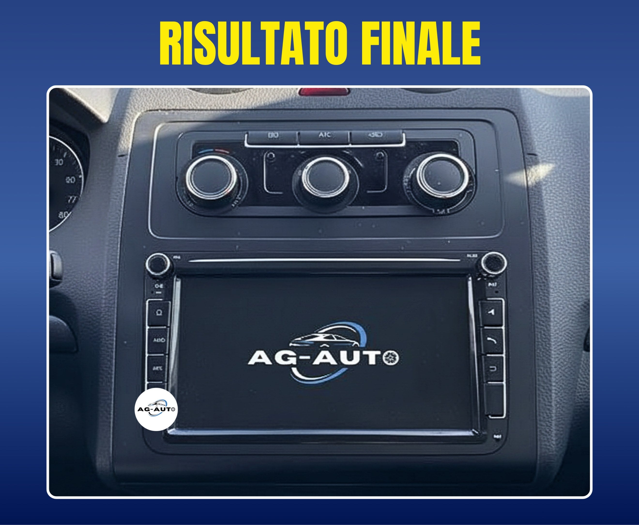 Volkswagen Touran (2003/2018) | 8" pollici Autoradio 2 Din Android auto + Carplay / vw Stereo Touch | Navigatore GPS + Bluetooth + Wifi