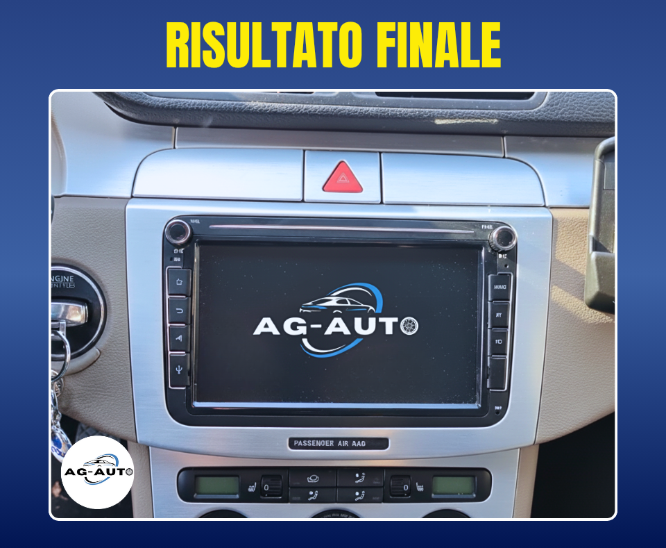 Volkswagen Passat/Variant/CC (2005/2016) | 8" pollici Autoradio 2 Din Android auto + Carplay / vw Stereo Touch | Navigatore GPS + Bluetooth + Wifi