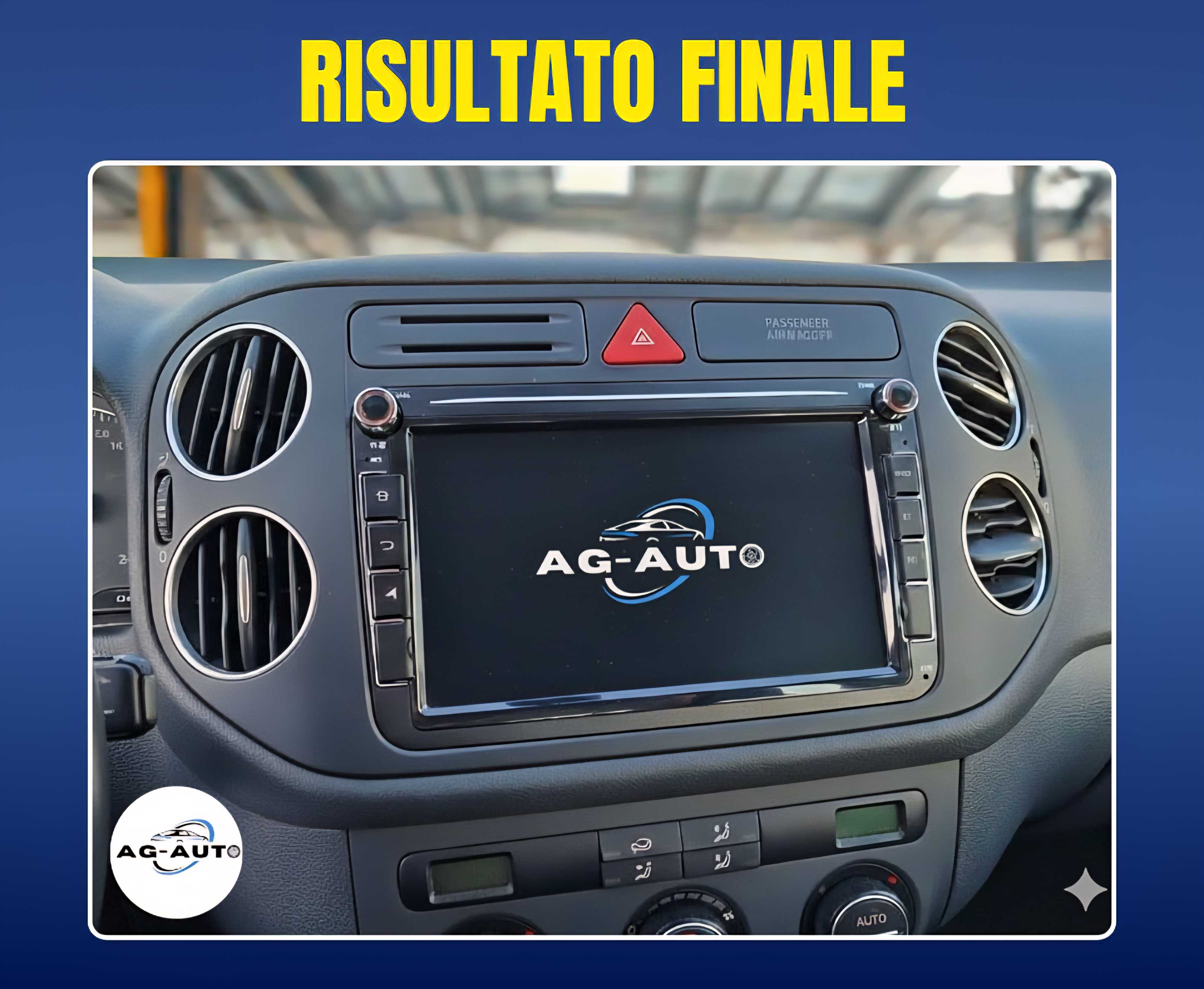 Volkswagen Tiguan (2007/2018) | 8" pollici Autoradio 2 Din Android auto + Carplay / vw Stereo Touch | Navigatore GPS + Bluetooth + Wifi