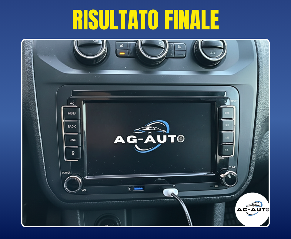 Volkswagen Caddy (2003/2018) | USB - Autoradio 2 Din Android auto + Carplay / vw Stereo Touch | Navigatore GPS + Bluetooth + Wifi