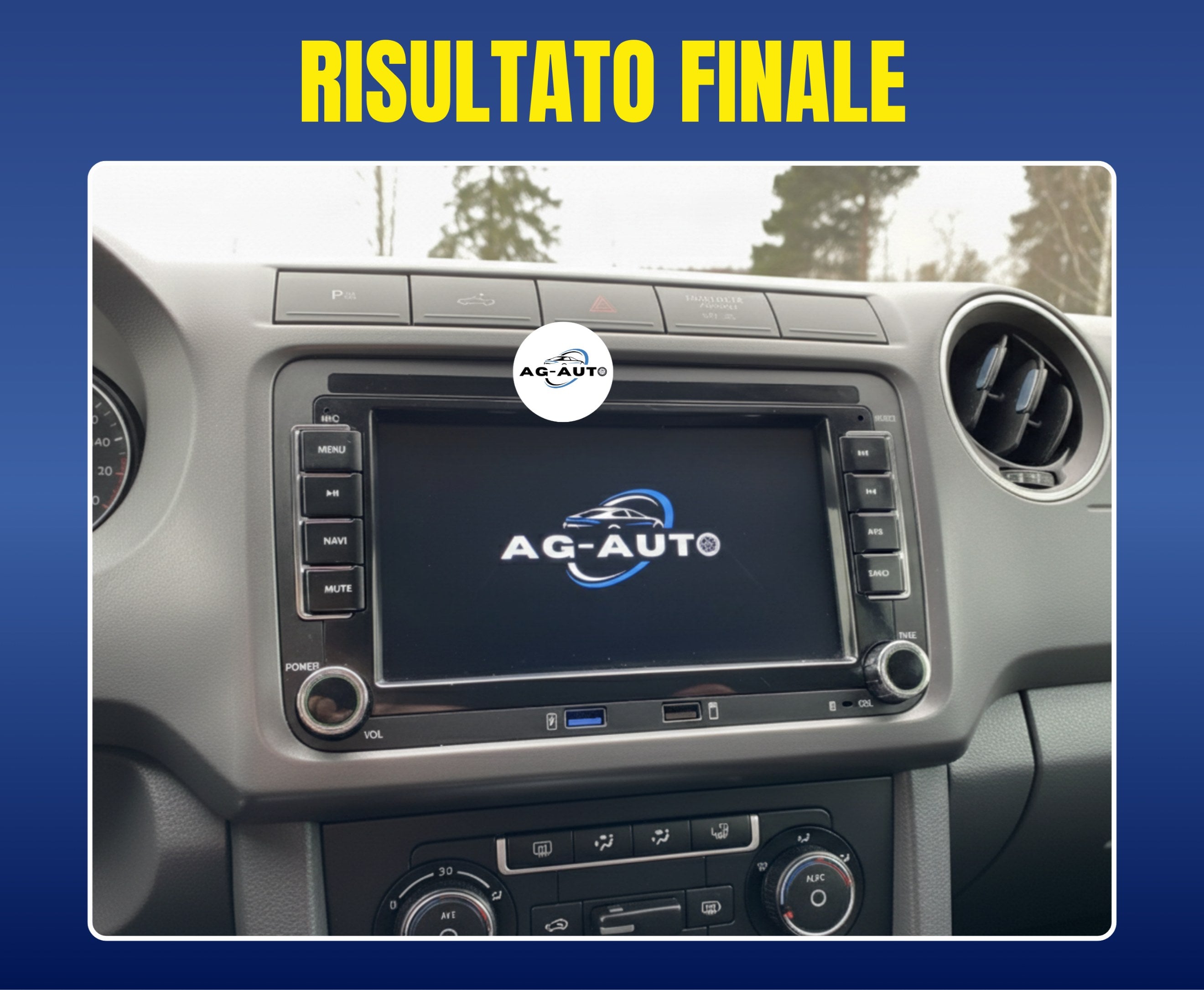 Volkswagen Amarok (2010/2018)| USB - Autoradio 2 Din Android auto + Carplay / vw Stereo Touch | Navigatore GPS + Bluetooth + Wifi
