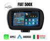 Fiat 500X (2014/2020) | 9 pollici - Mascherina Autoradio 2 Din Android auto + Carplay / Stereo | USB + Navigatore GPS + Bluetooth + Wifi