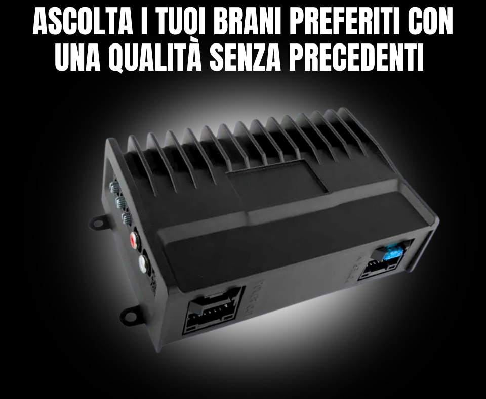 Amplificatore audio DSP Sound| Amplificatore di Potenza  4*47W audio treble Bass | Processore dsp Suono Potente e Cristallino in auto