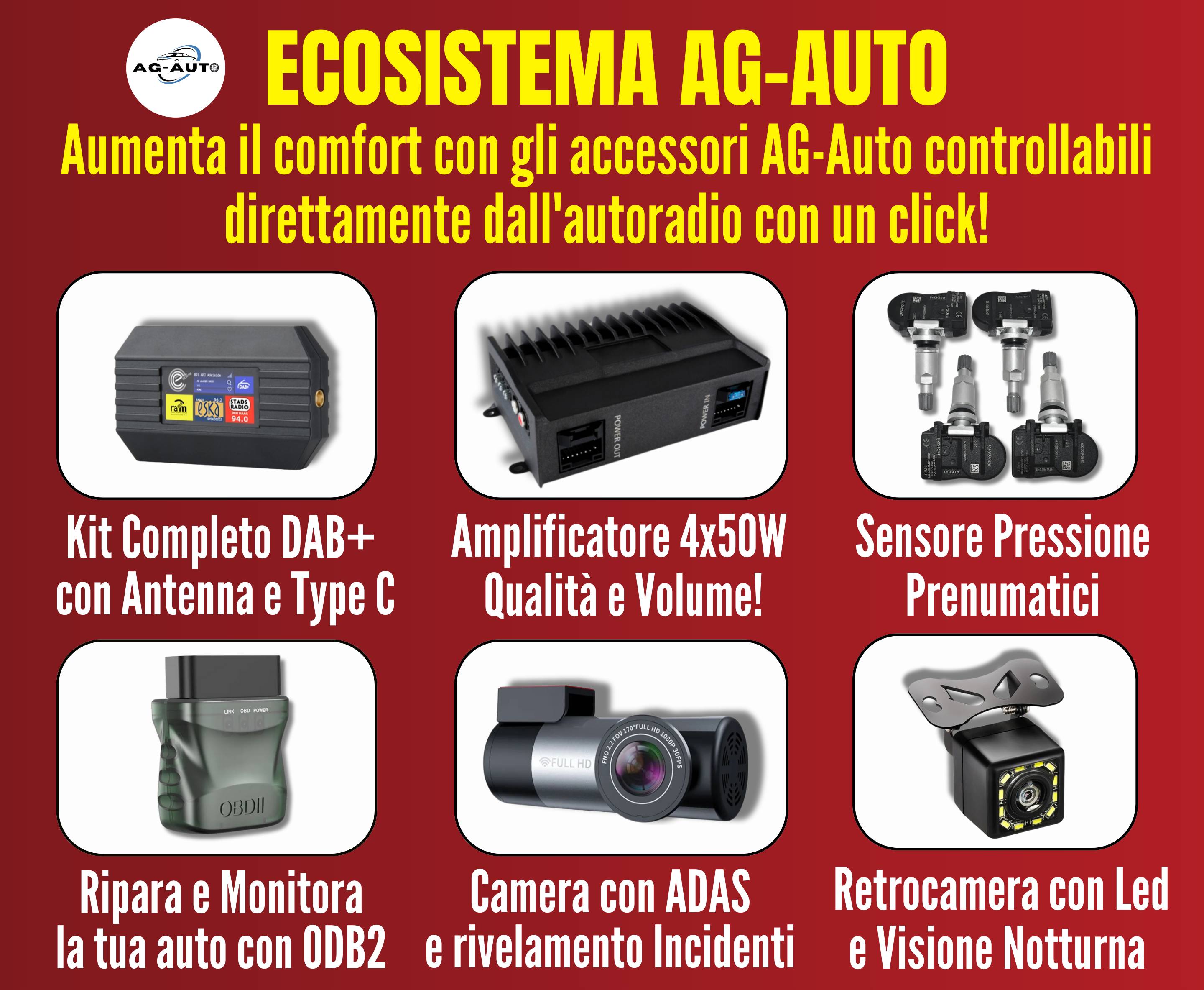 Fiat 500 | Autoradio 2 Din Android auto + Carplay / Stereo Touch 1/32gb - 2/32gb 2/64gb | Navigatore GPS + Bluetooth + Wifi