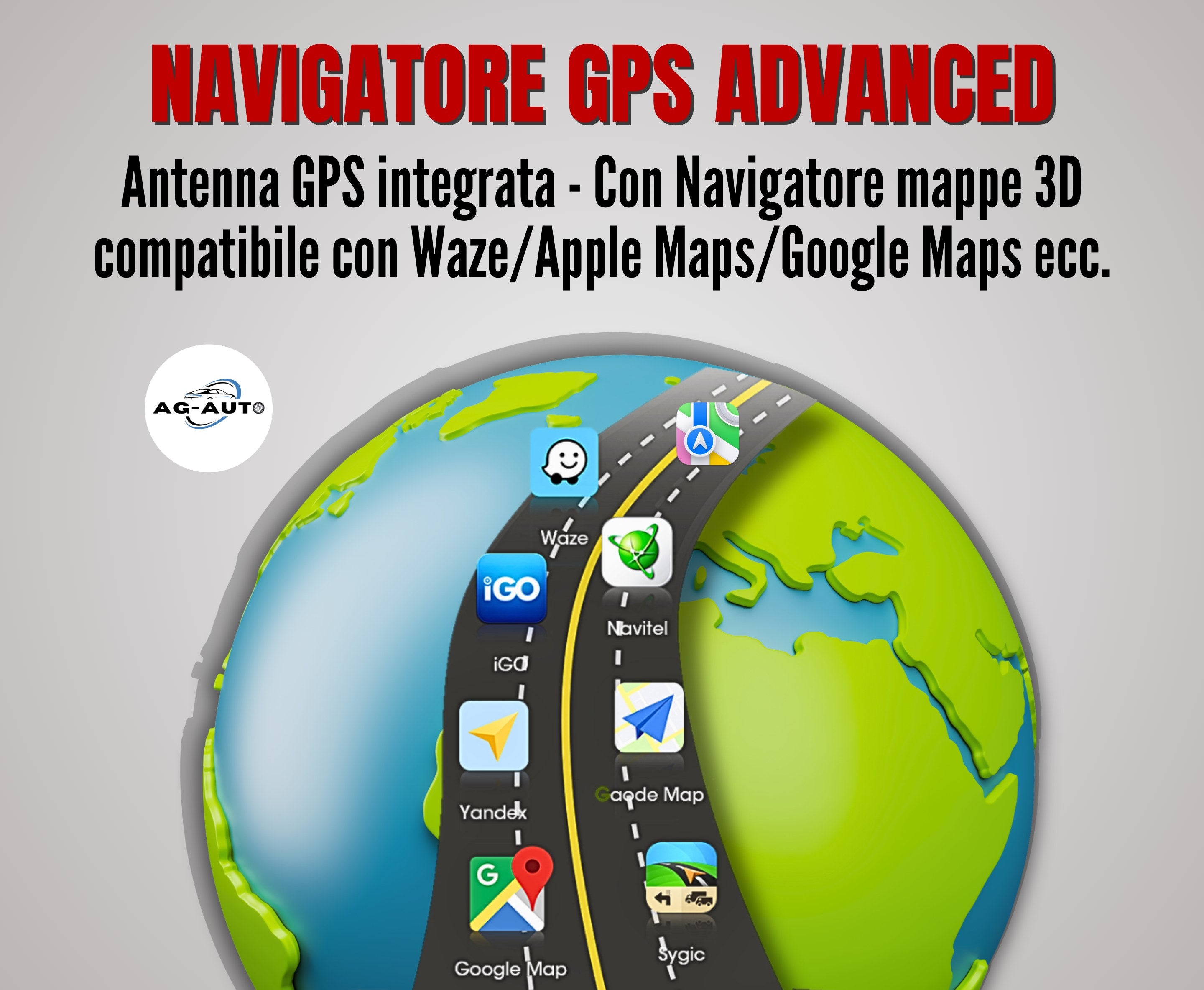 Audi a3 8p rs3 - s3  Autoradio 2 Din Android auto + Carplay / Stereo Touch 2/32gb - 4/64gb | Navigatore GPS + Bluetooth + Wifi