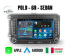 Volkswagen Polo - 6r - Sedan | usb Autoradio 2 Din Android auto + Carplay / vw Stereo Touch | Navigatore GPS + Bluetooth + Wifi