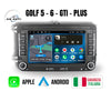 Volkswagen golf 5 & 6 - Gti - Plus | usb Autoradio 2 Din Android auto + Carplay / vw Stereo Touch | Navigatore GPS + Bluetooth + Wifi