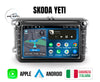 Skoda Yeti 7/8/9 Pollici - Autoradio 2 Din Android auto + Carplay - 2/32gb | Stereo Touch | Navigatore GPS + Bluetooth + Wifi