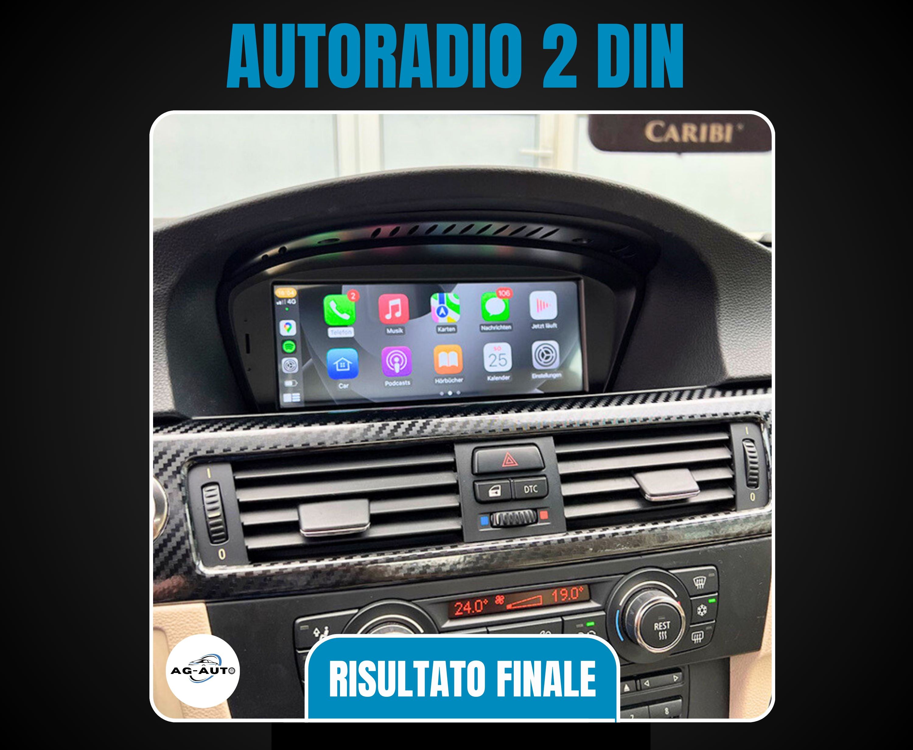 Bmw serie 5 e60 e61 e62 e63 e64 | Autoradio 2 Din Android auto + Carplay Stereo Navigatore Touch 2/32gb 4/64gb / Gps + Bluetooth + Wifi