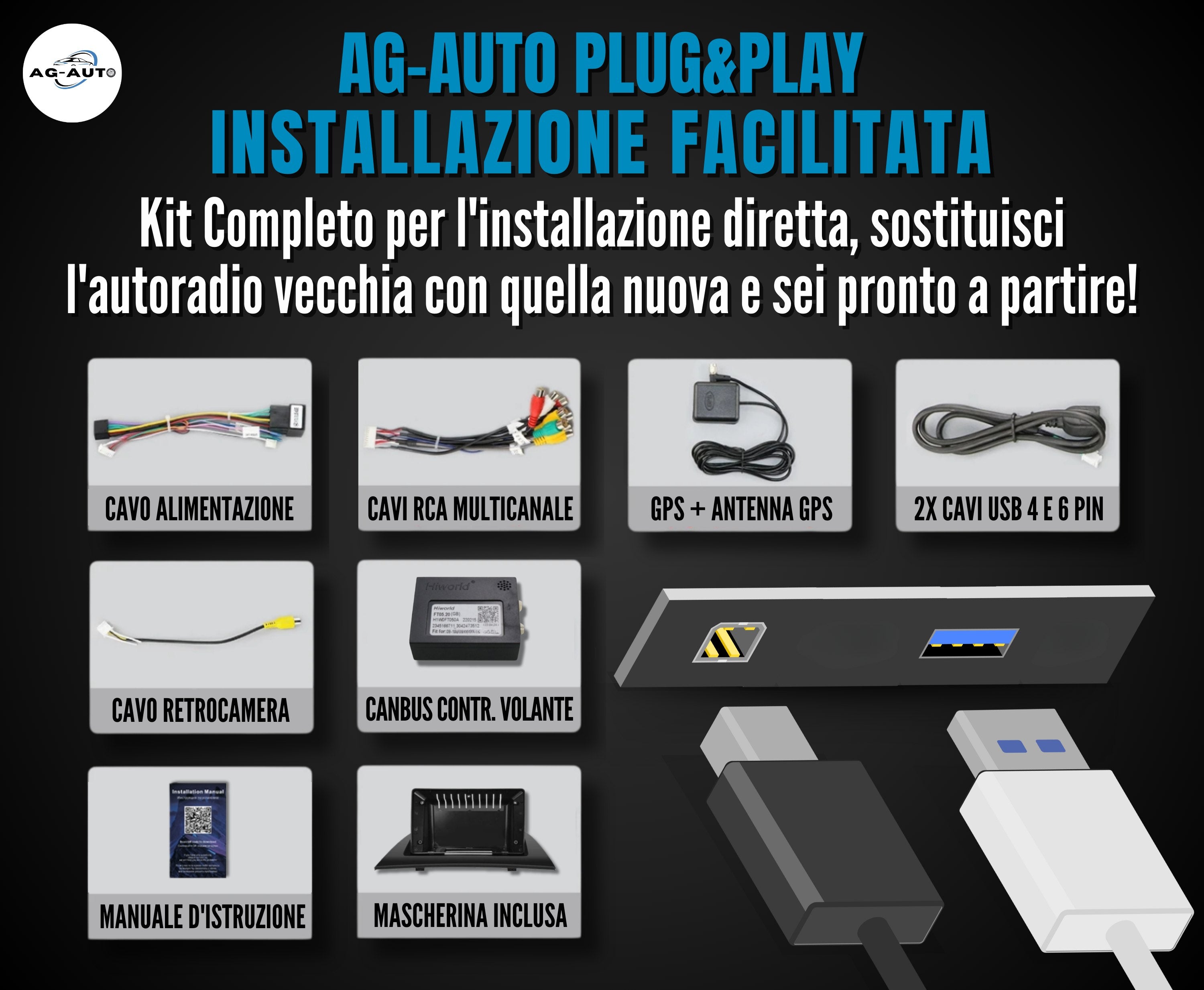 Bmw x3 e83 | 9 Pollici - Mascherina inclusa - Autoradio 2 Din Android auto + Carplay / Stereo Touch 2/64gb | Navigatore GPS + Bluetooth + Wifi