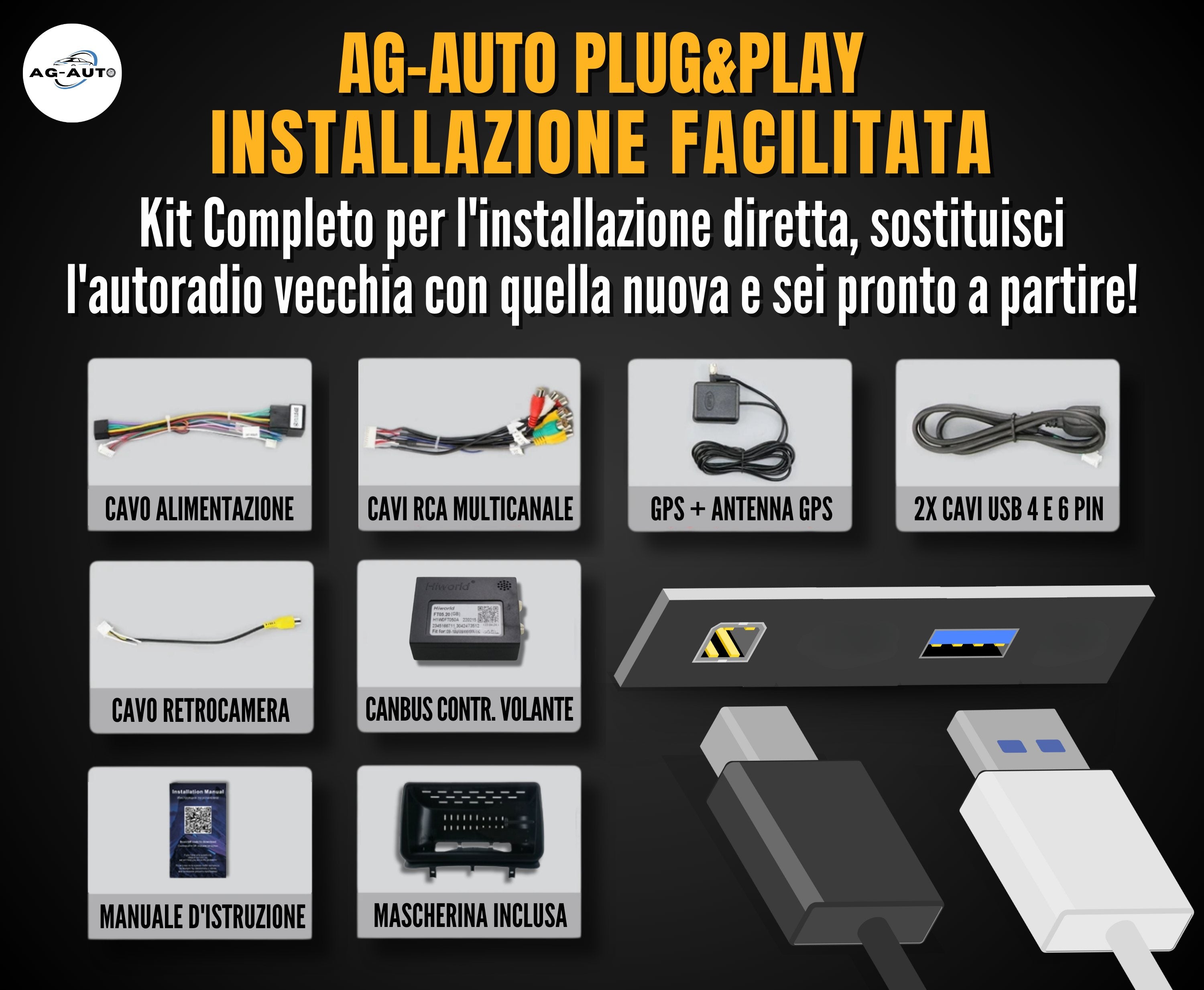 Renault Clio 3 | 9 Pollici - Mascherina inclusa - Autoradio 2 Din Android auto + Carplay / Stereo Touch 2/64gb | Navigatore GPS + Bluetooth + Wifi