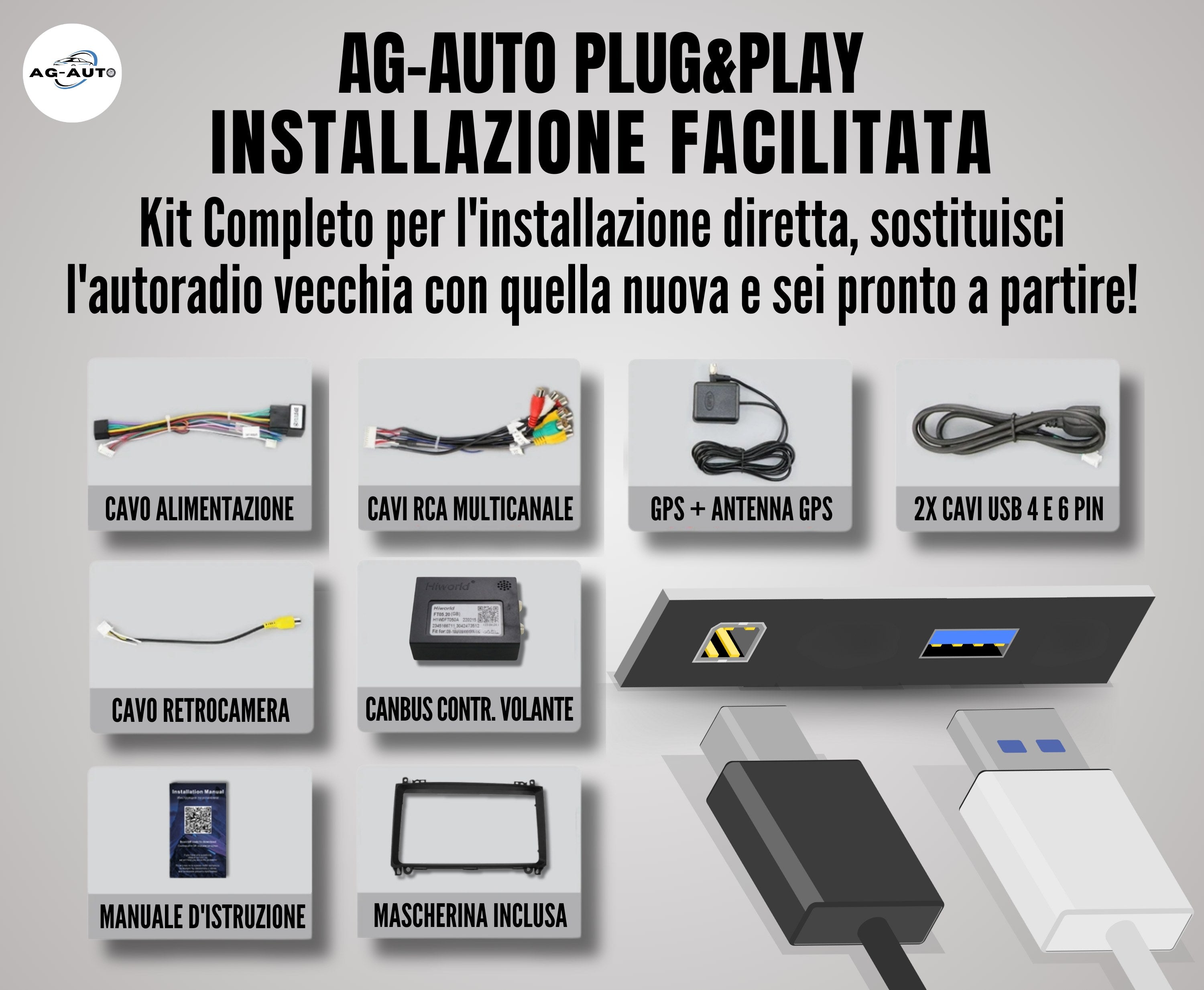 Mercedes Vito & Viano | 9 pollici | Mascherina Inclusa - Autoradio 2 Din Android auto + Carplay / Stereo Touch 2/64gb | Navigatore GPS + Bluetooth + Wifi