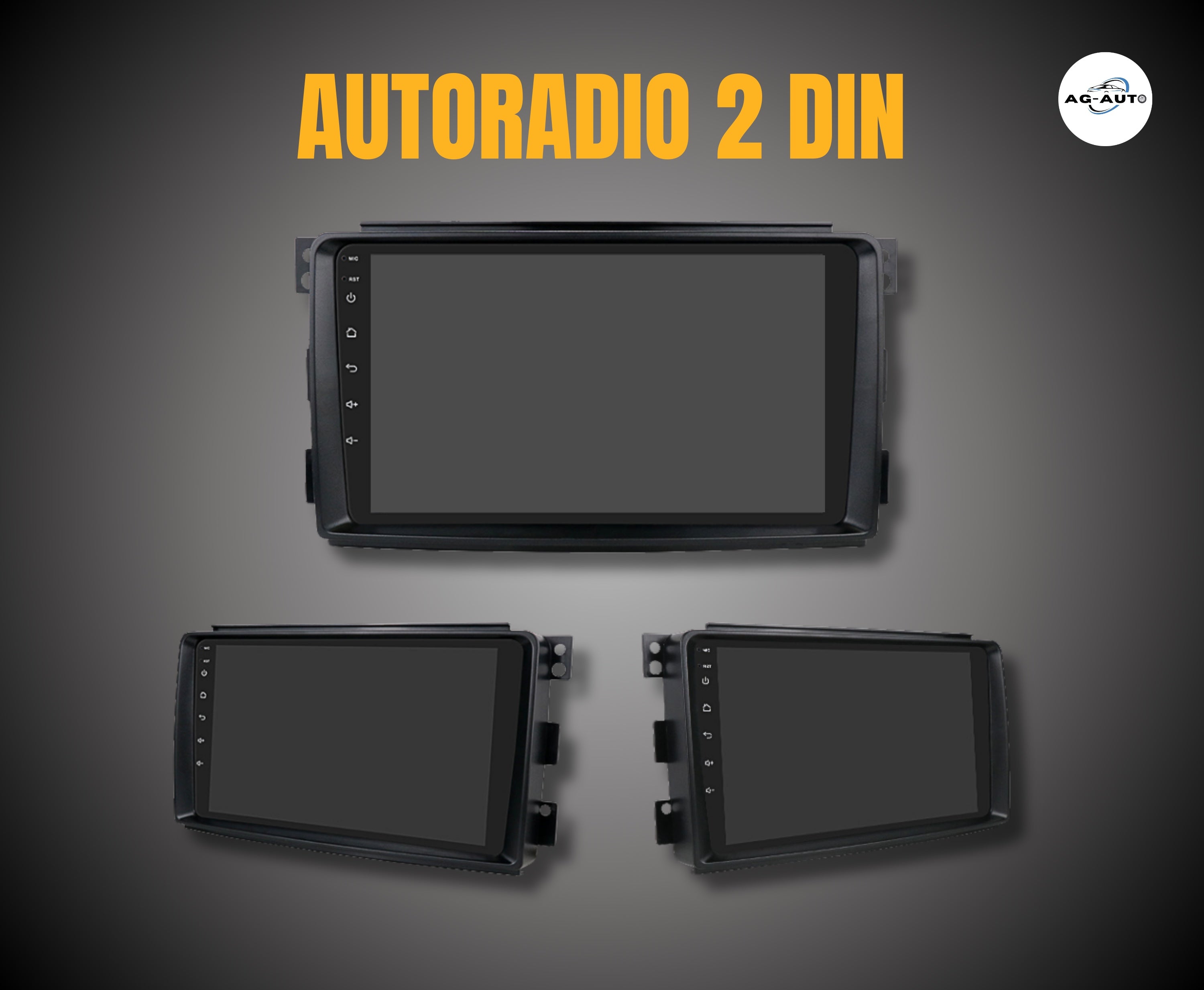 Smart fortwo 451 | 9 pollici + Mascherina Inclusa Autoradio 2 Din Android auto + Carplay / Stereo Touch 2/64gb | Navigatore GPS + Bluetooth + Wifi