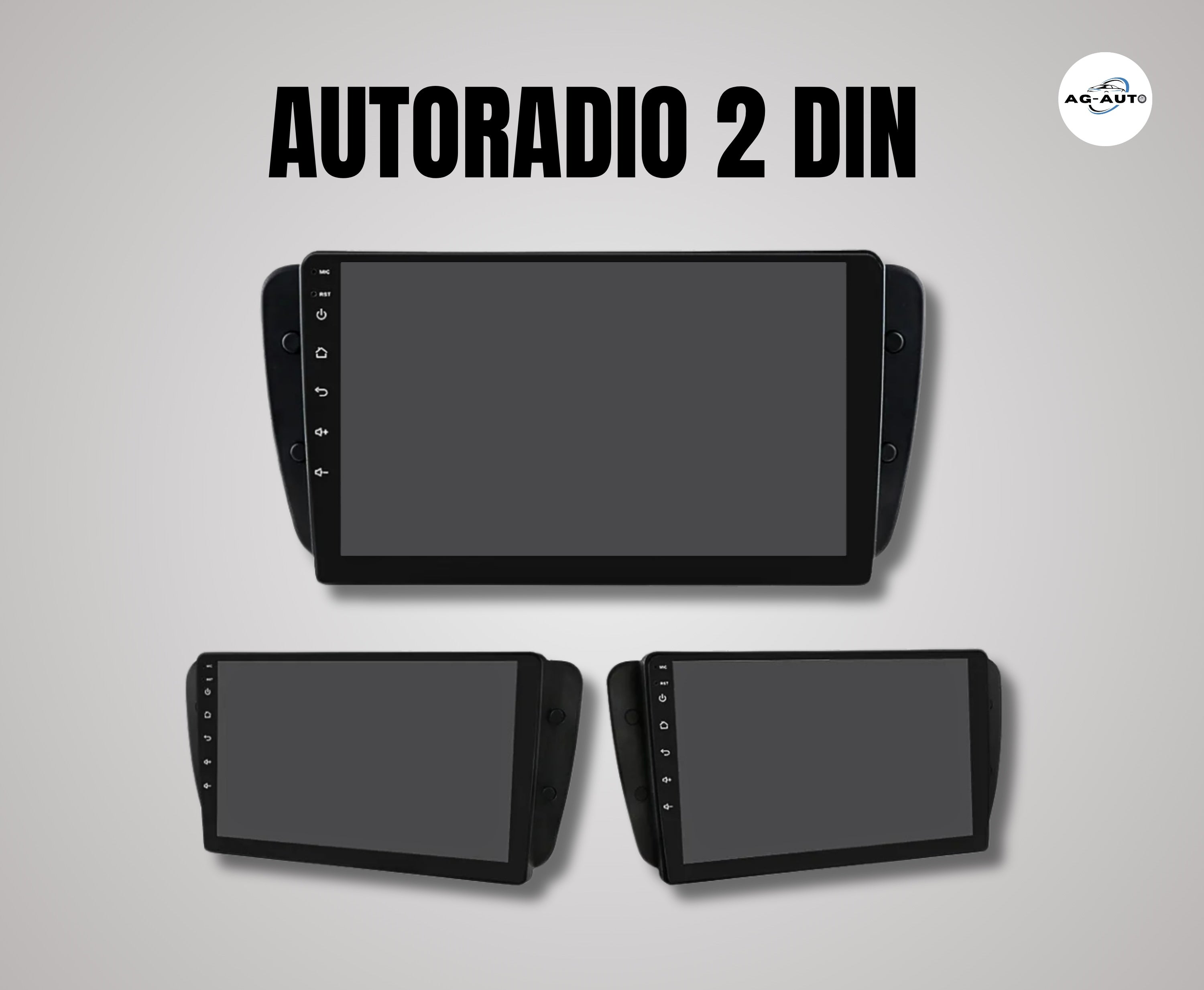 Seat Ibiza | 9 Pollici - Mascherina inclusa - Autoradio 2 Din Android auto + Carplay / Ibiza 6j Stereo Touch 2/64gb | Navigatore GPS + Bluetooth + Wifi