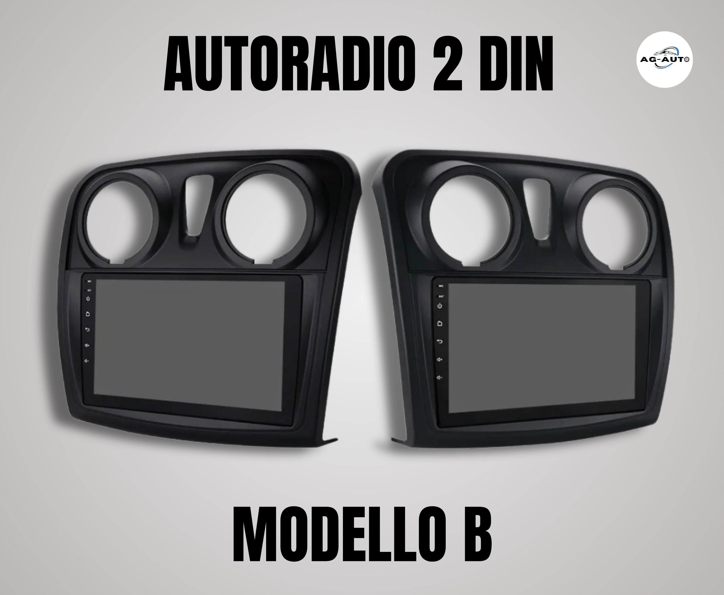 Dacia Sandero & Logan 2 |9 Pollici - Mascherina inclusa - Autoradio 2 Din Android auto + Carplay / Stereo Touch 2/64gb | Navigatore GPS + Bluetooth + Wifi