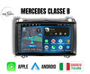 Mercedes Classe B (2004/2012) | 9 Pollici - Mascherina inclusa - Autoradio 2 Din - KIT Completo per L'installazione INCLUSO - Android auto + Carplay / Classe B Stereo Touch 2/64gb | Navigatore GPS + Bluetooth + Wifi + USB per w245 b160 b170 b180 b190 b200