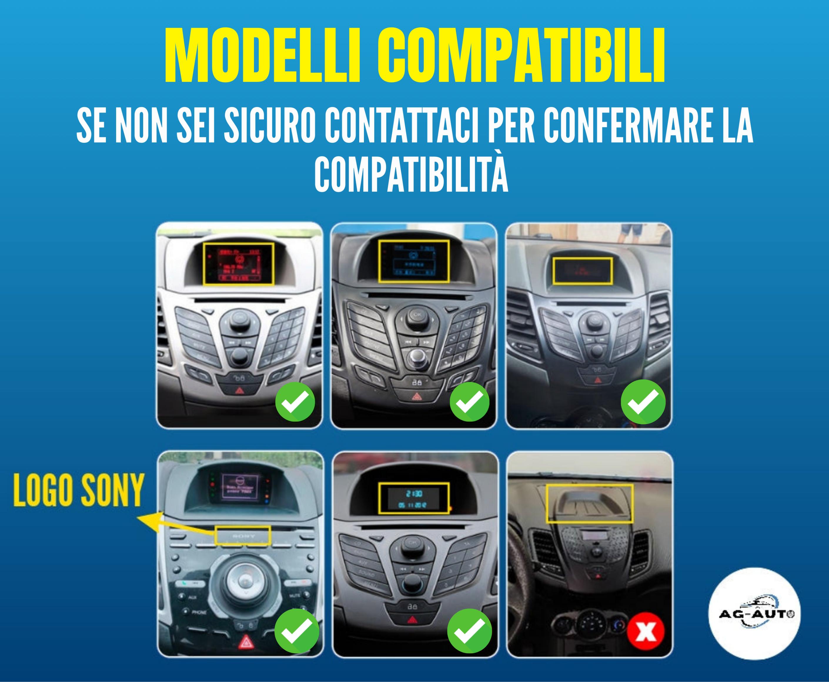 Ford Fiesta (2009/2017) 9 pollici + Mascherina Inclusa Autoradio 2 Din Android auto + Carplay / mk6 mk7 Stereo Touch | Navigatore GPS + Bluetooth + Wifi + USB