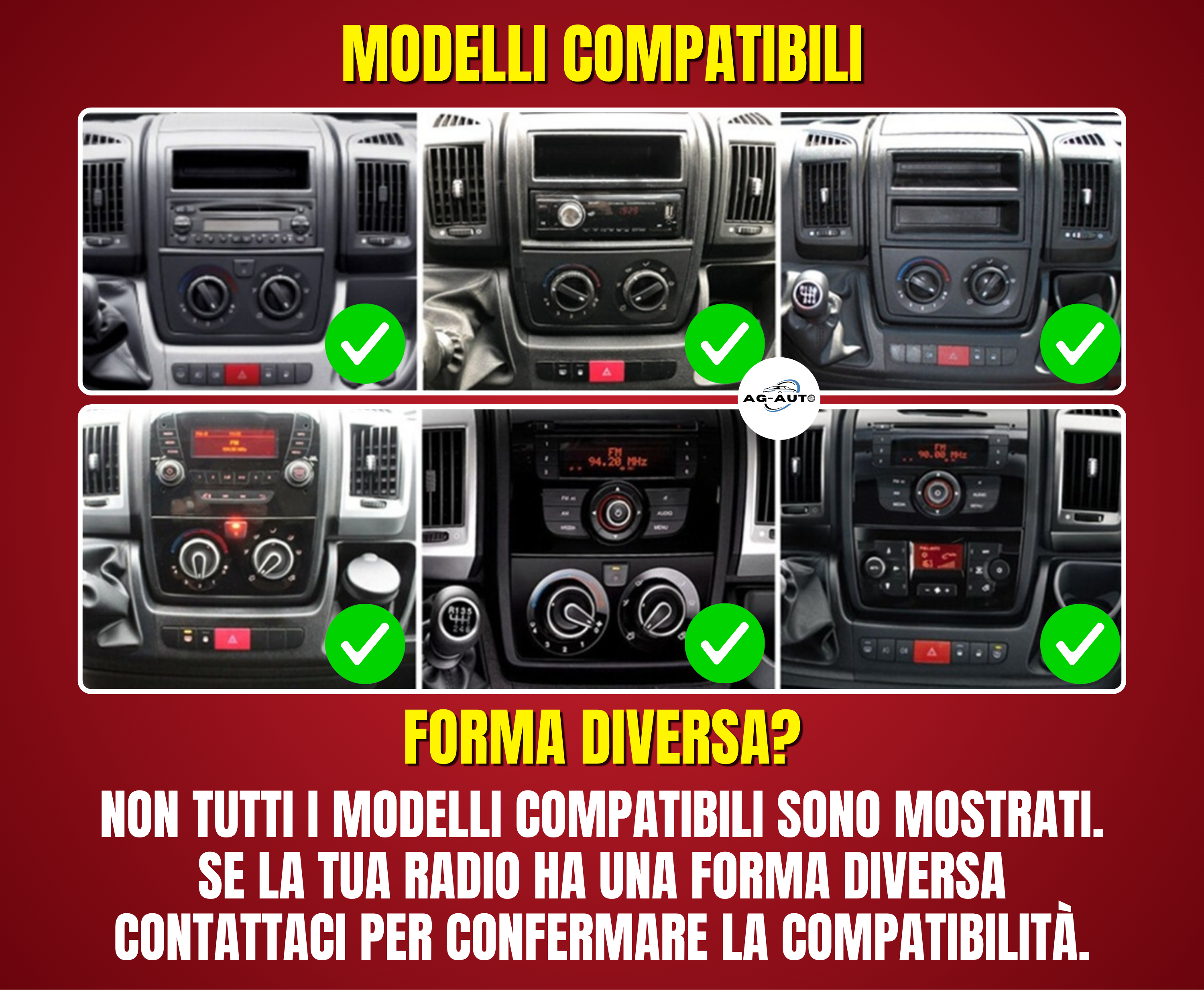 Fiat Ducato (2006/2022)| 9 pollici | Mascherina Inclusa - Autoradio 2 Din Android auto + Carplay / Stereo Touch | USB + Navigatore GPS + Bluetooth + Wifi