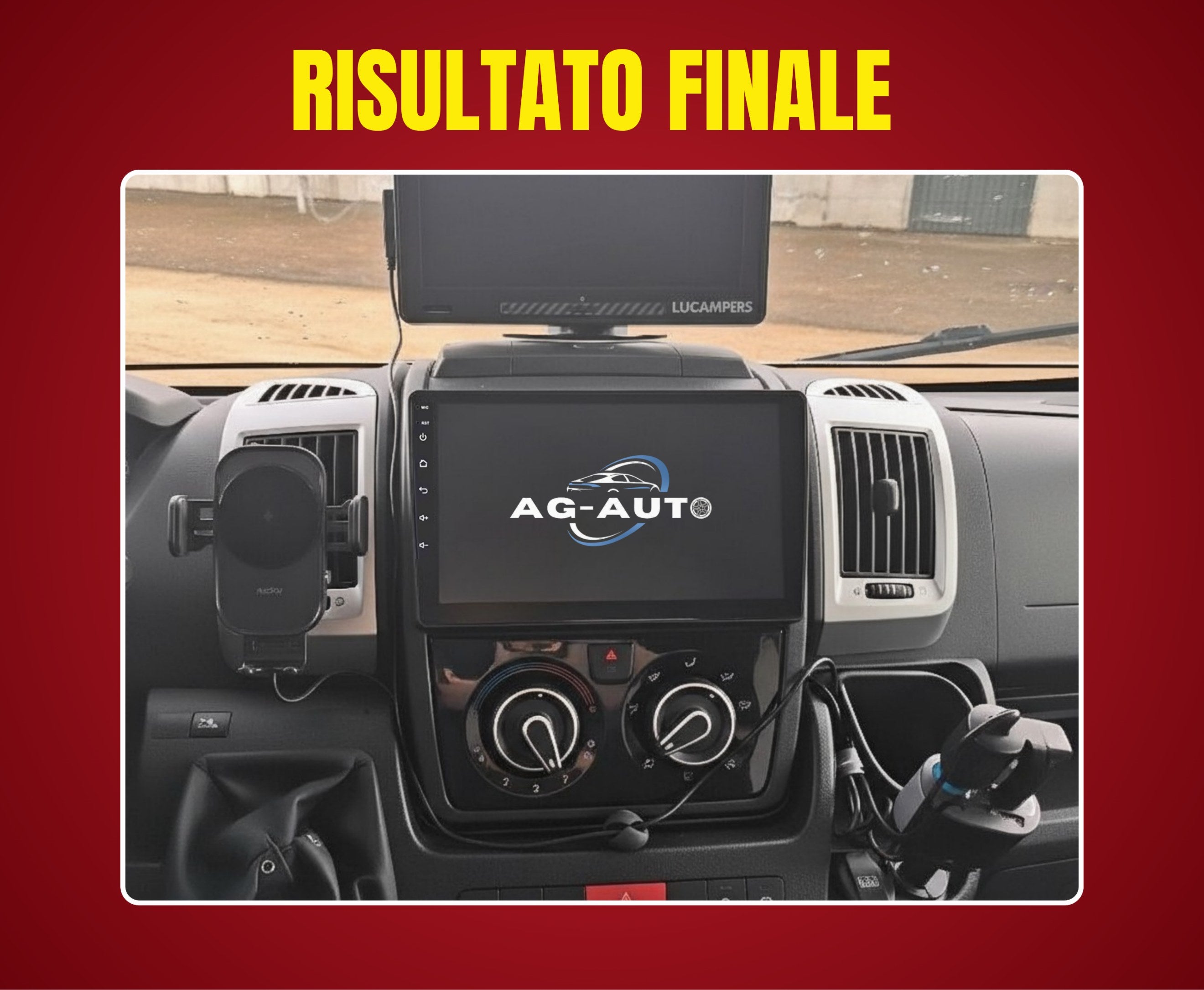 Fiat Ducato (2006/2022)| 9 pollici | Mascherina Inclusa - Autoradio 2 Din Android auto + Carplay / Stereo Touch | USB + Navigatore GPS + Bluetooth + Wifi
